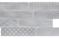 Grå dekor mix 7,5x30
