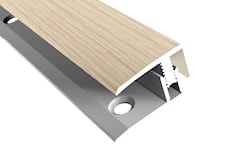 Avslutningslist Vit Ek-Alu 100cm / 7-12mm